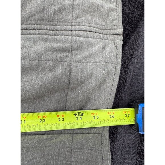 Sigrid Olsen Olive Green Quilted Zip-Up Hoodie Jacket With Drawstring Hood - Picture 6 of 9